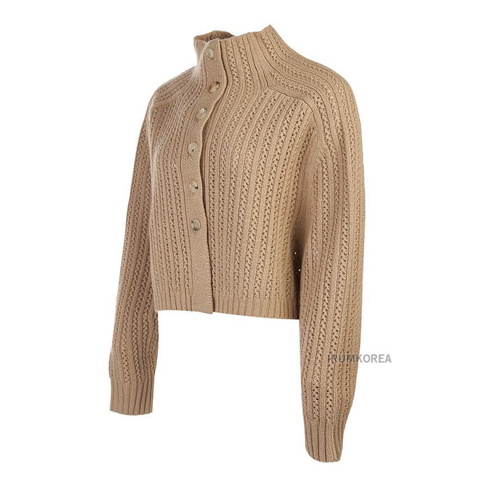 Max Mara Women’s Hodeida Cropped Round Neck Knit Sweater