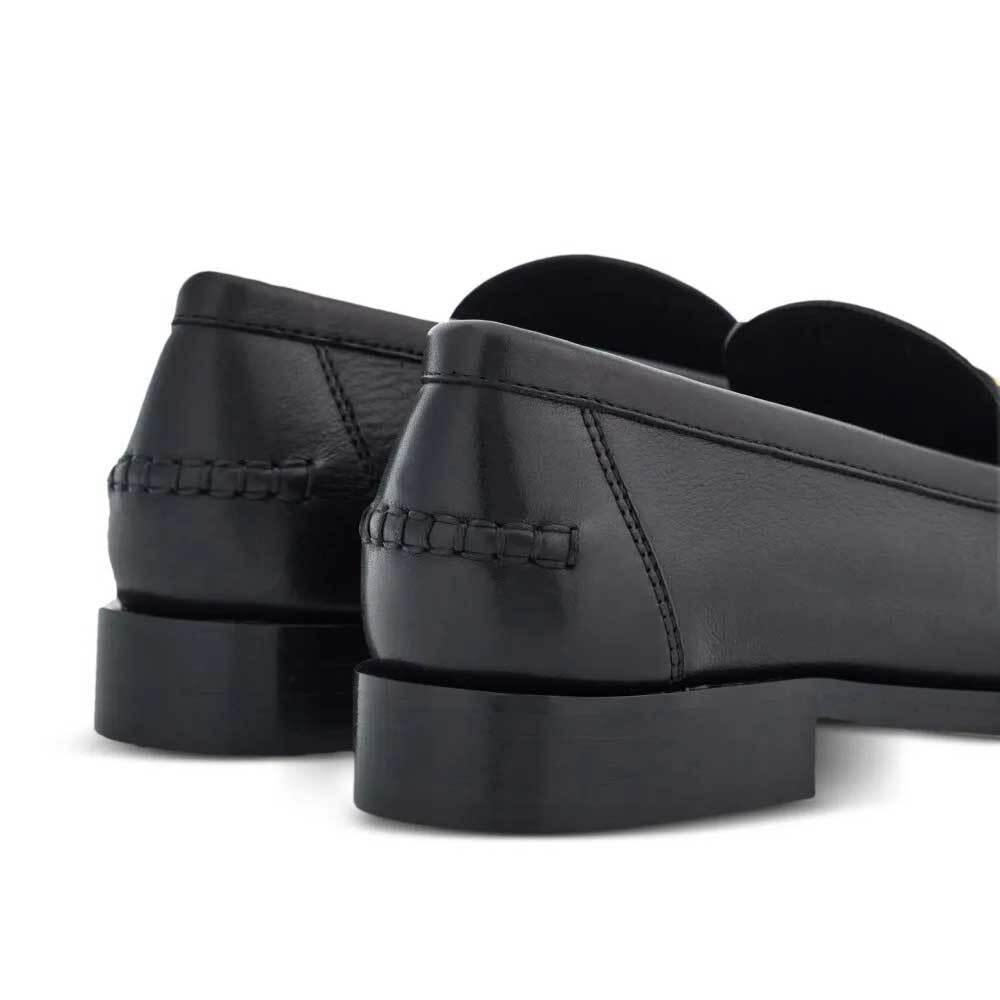 Ferragamo Gancini Ornament Leather Moccasin Flats for Women