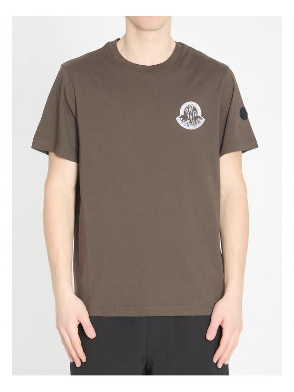 Moncler Logo Cotton Jersey T-Shirt