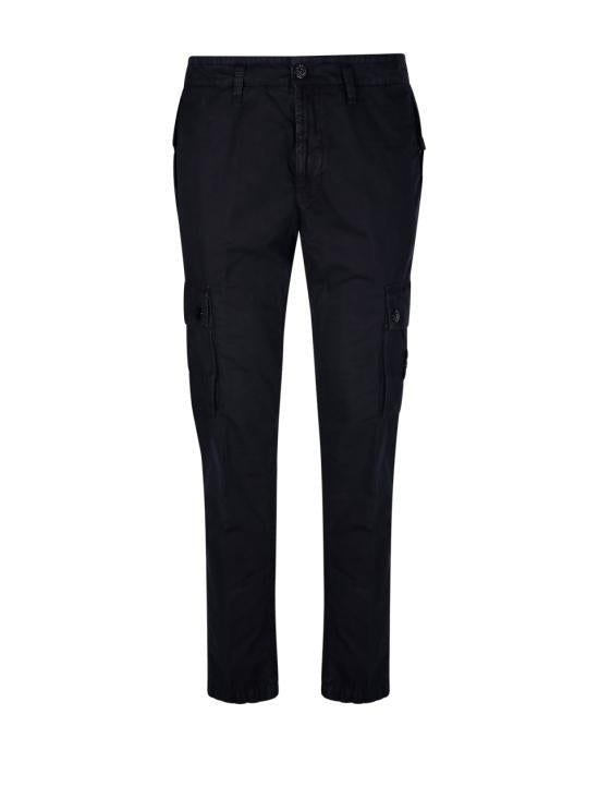 STONE ISLAND Navy Blue Straight Classic Pants 8015303WAA0120 NAVY BLUE DOM