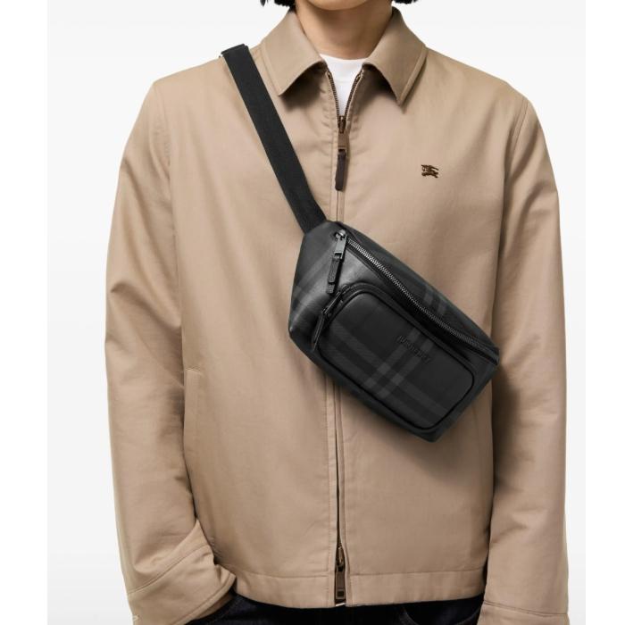 BURBERRY City Check Belt Bag Sling Bag Hip Pack