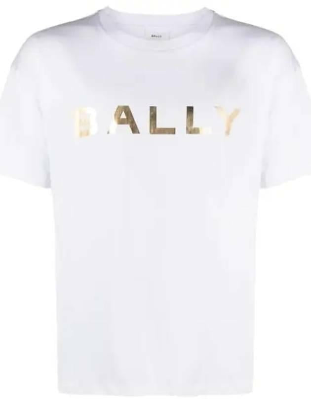 BALLY Logo Print Short Sleeve T-Shirt MJE04TCO018 U001