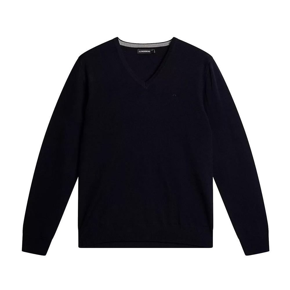 J LINDEBERG Merino V-Neck Sweater Navy Men’s FMKW09642 6693