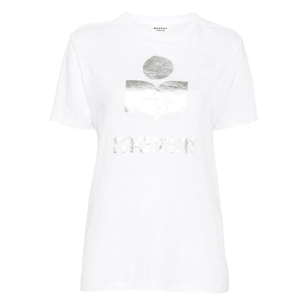 Isabel Marant Jewel Logo Print T-Shirt White