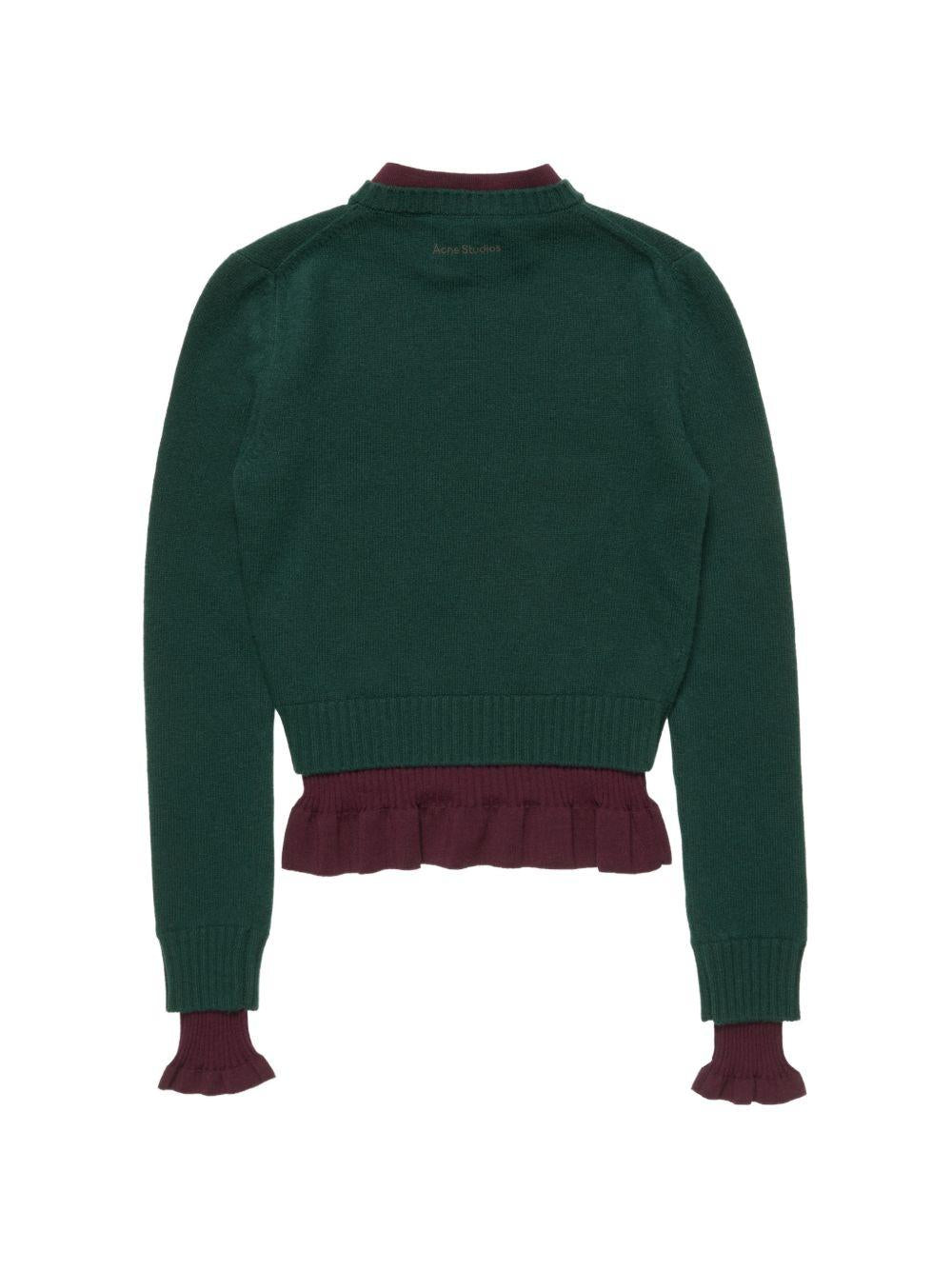 Acne Studios Wool Round Neck Knit Sweater for Women
