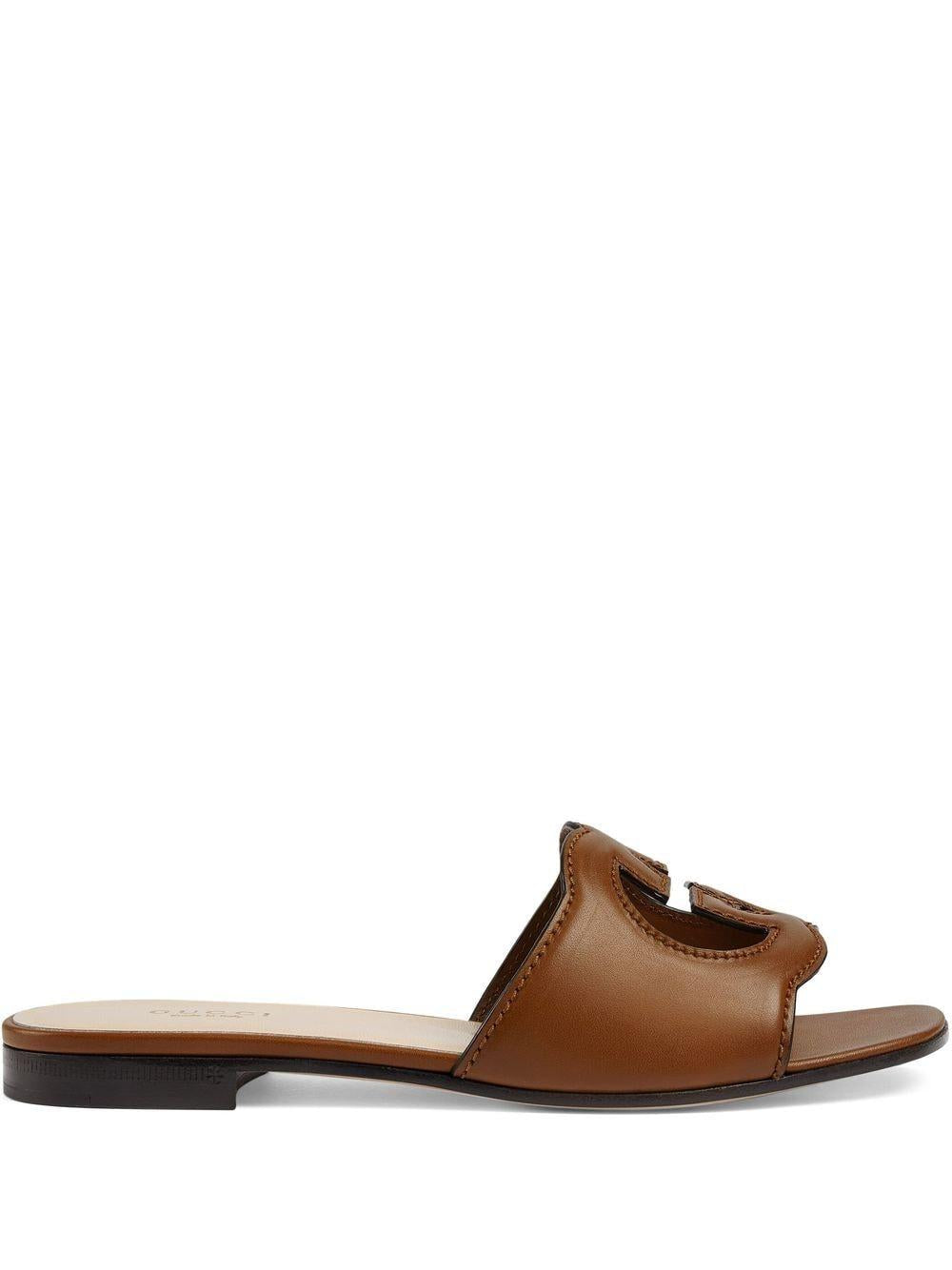 GUCCI Leather Sandals Women’s Black Sandals