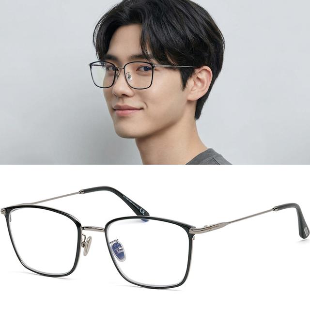 TOM FORD Blue Light Blocking Metal Square Eyeglasses Frame Unisex TF5774 DB