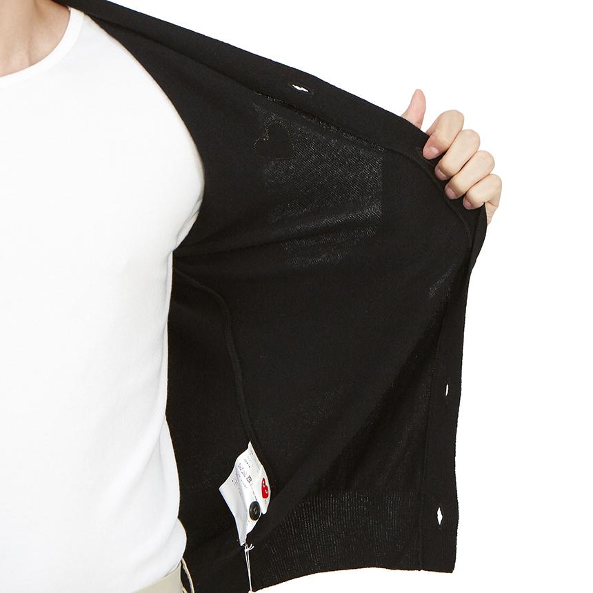 Comme des Garcons Gold Heart Logo Unisex Cardigan AX N050 051 1