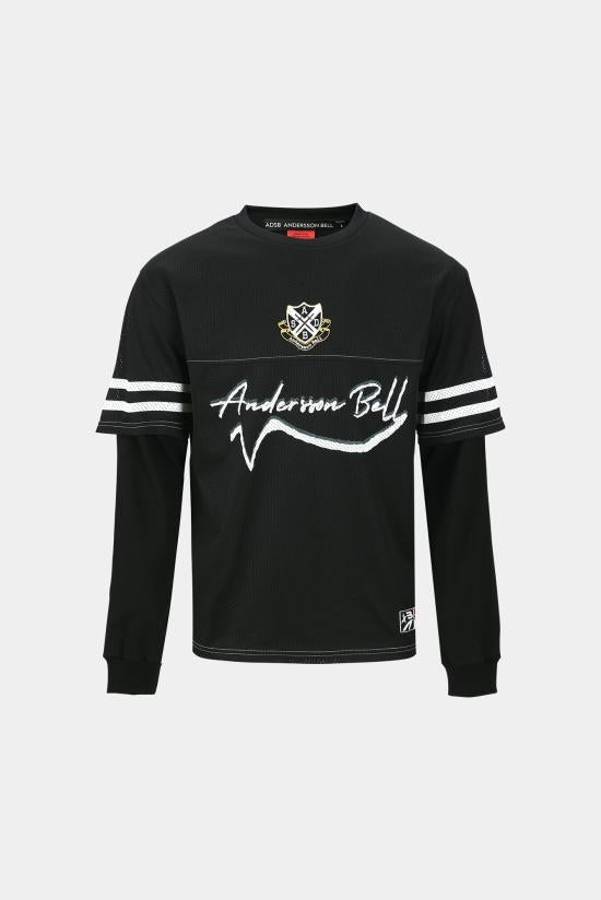 Andersson Bell Long Sleeve Sweatshirt Top for Men atb1380m BLACK DOM