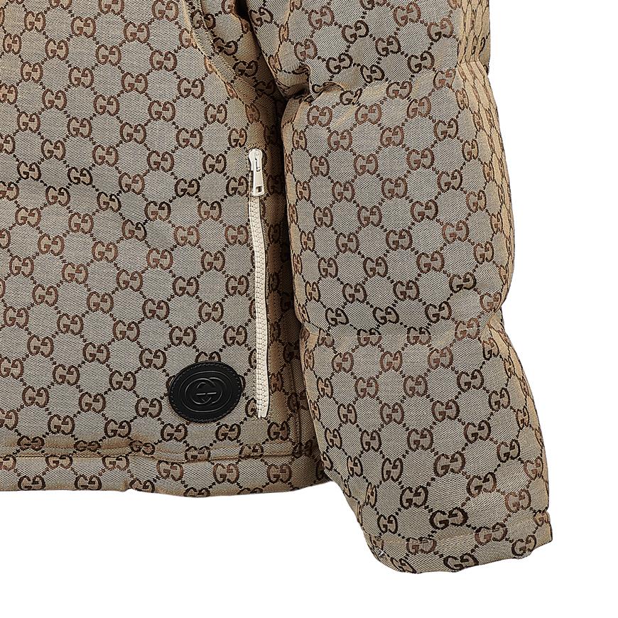 GUCCI Women's GG Cotton Canvas Puffer Jacket 717558 Z9AAR 2184