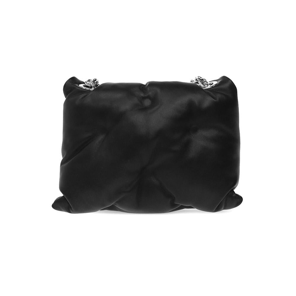Maison Margiela Black Glam Slam Flap Chain Shoulder Crossbody Bag