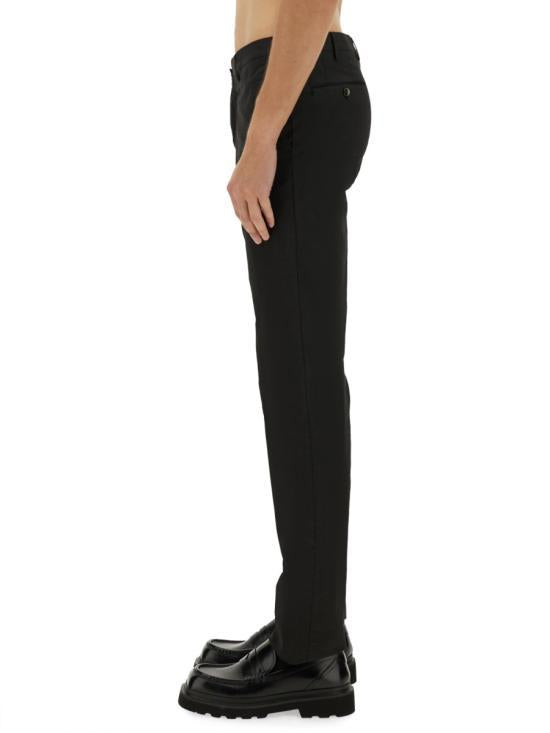PT TORINO Straight Classic Pants for Men COVT01Z00CL1GL04Y990 BLACK DOM
