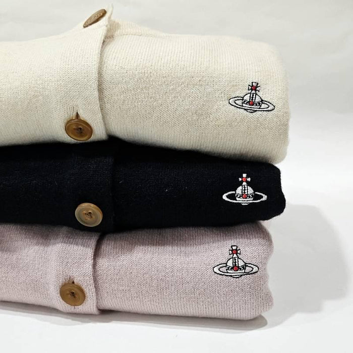 Vivienne Westwood Wool Basic Crewneck Cardigan