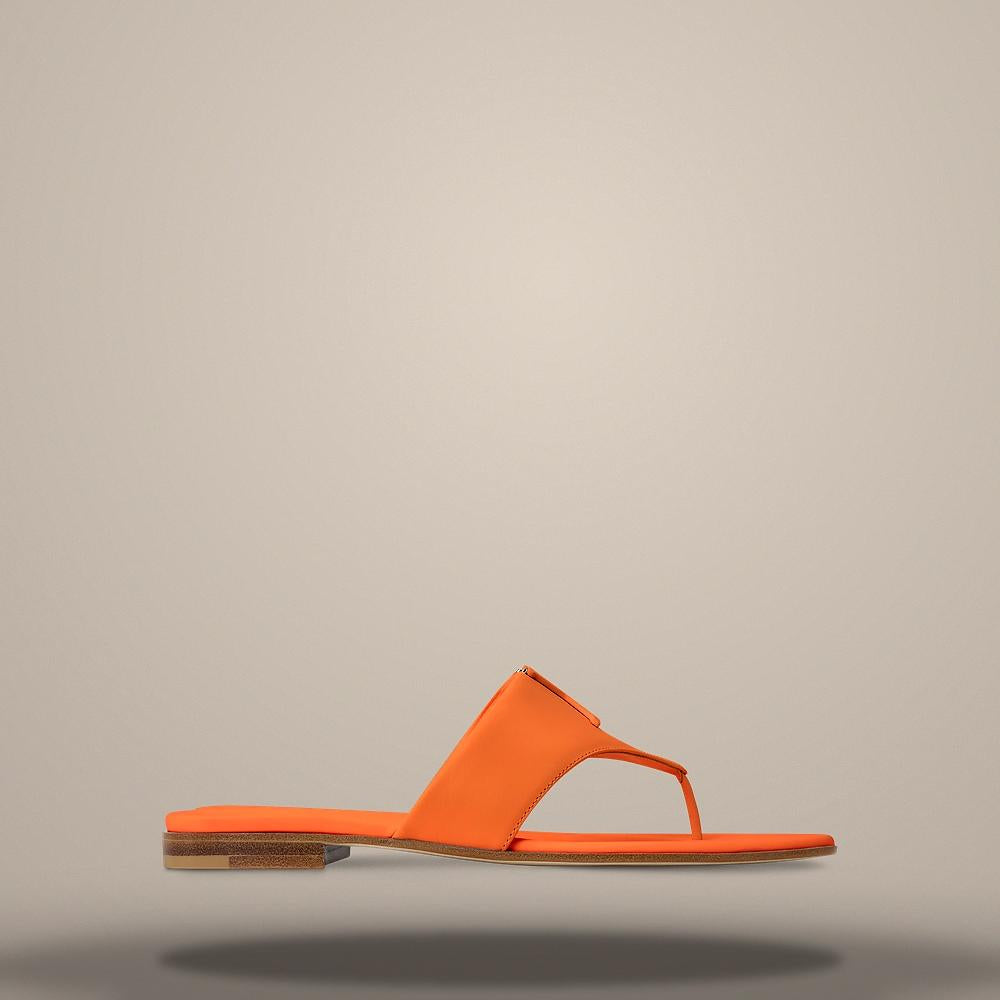 Louis Vuitton Mare Lace-Up Flat Orange Men's Sandals 1AK3UR