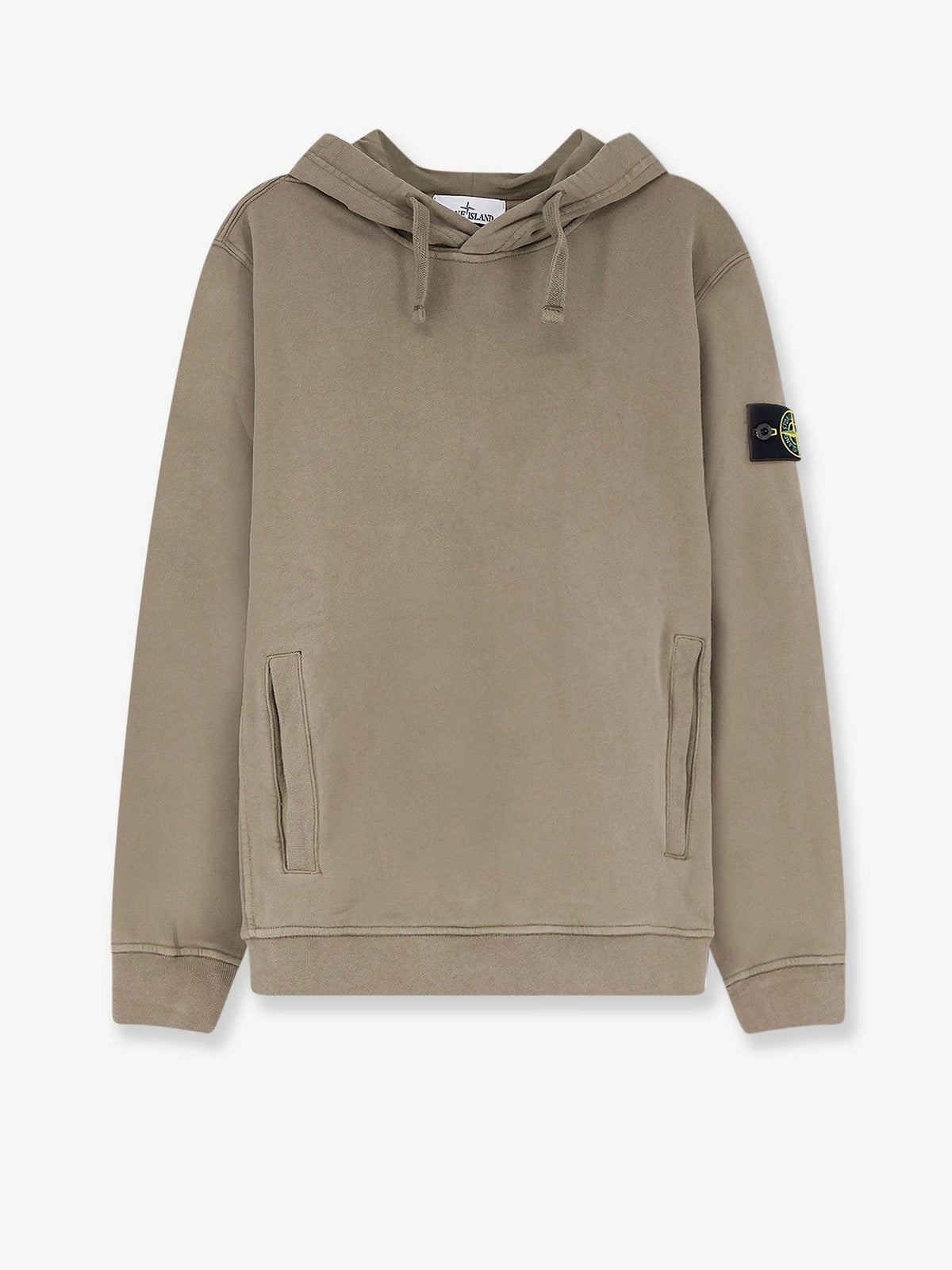 STONE ISLAND Cotton Pullover Hoodie Men’s Black