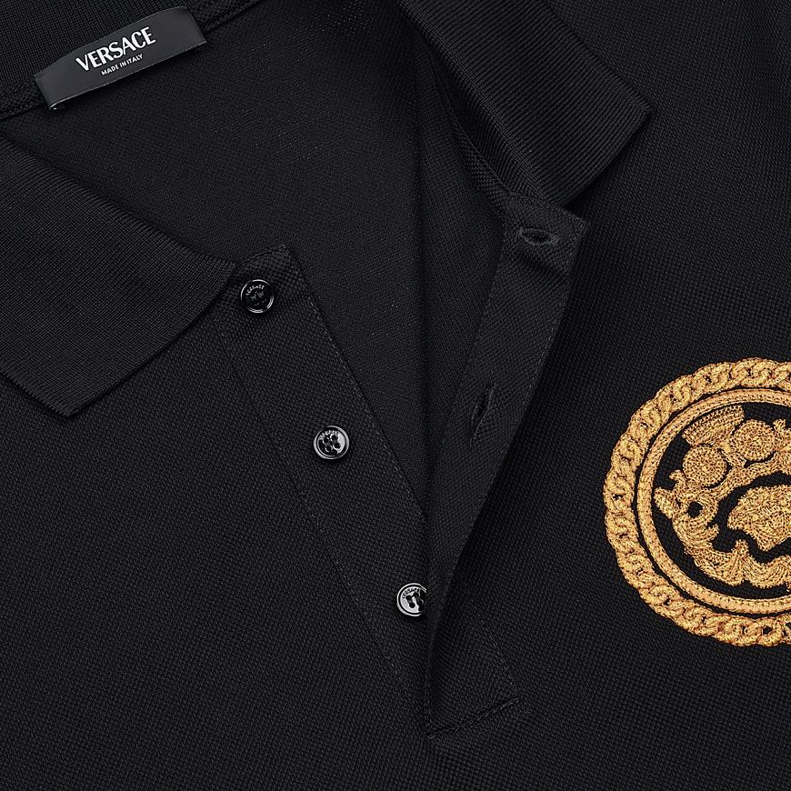 Versace Men’s Chain Crest T-Shirt 1013906 1A13413 1B000