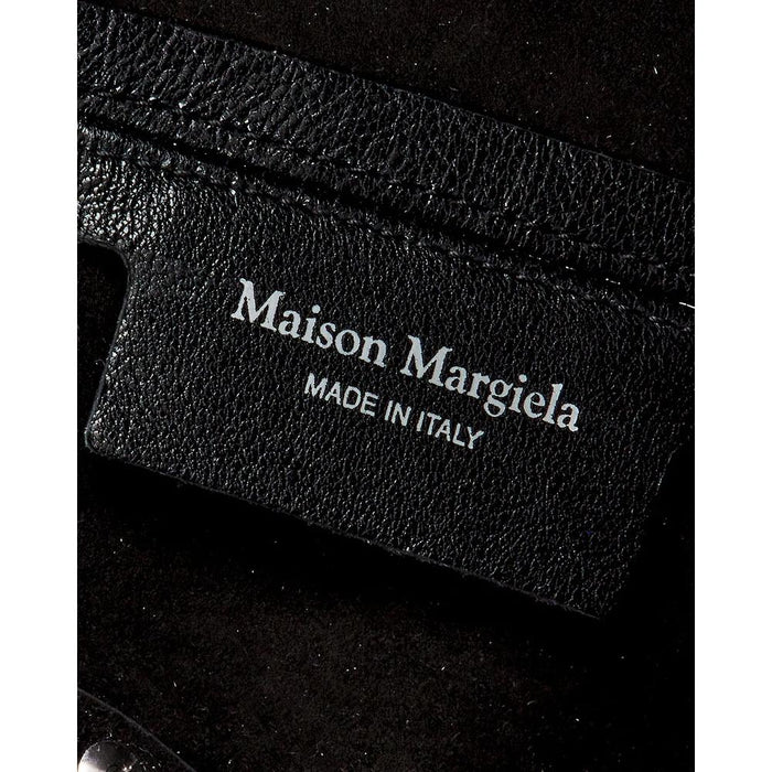 Maison Margiela Black Leather Medium Box Shoulder Bag
