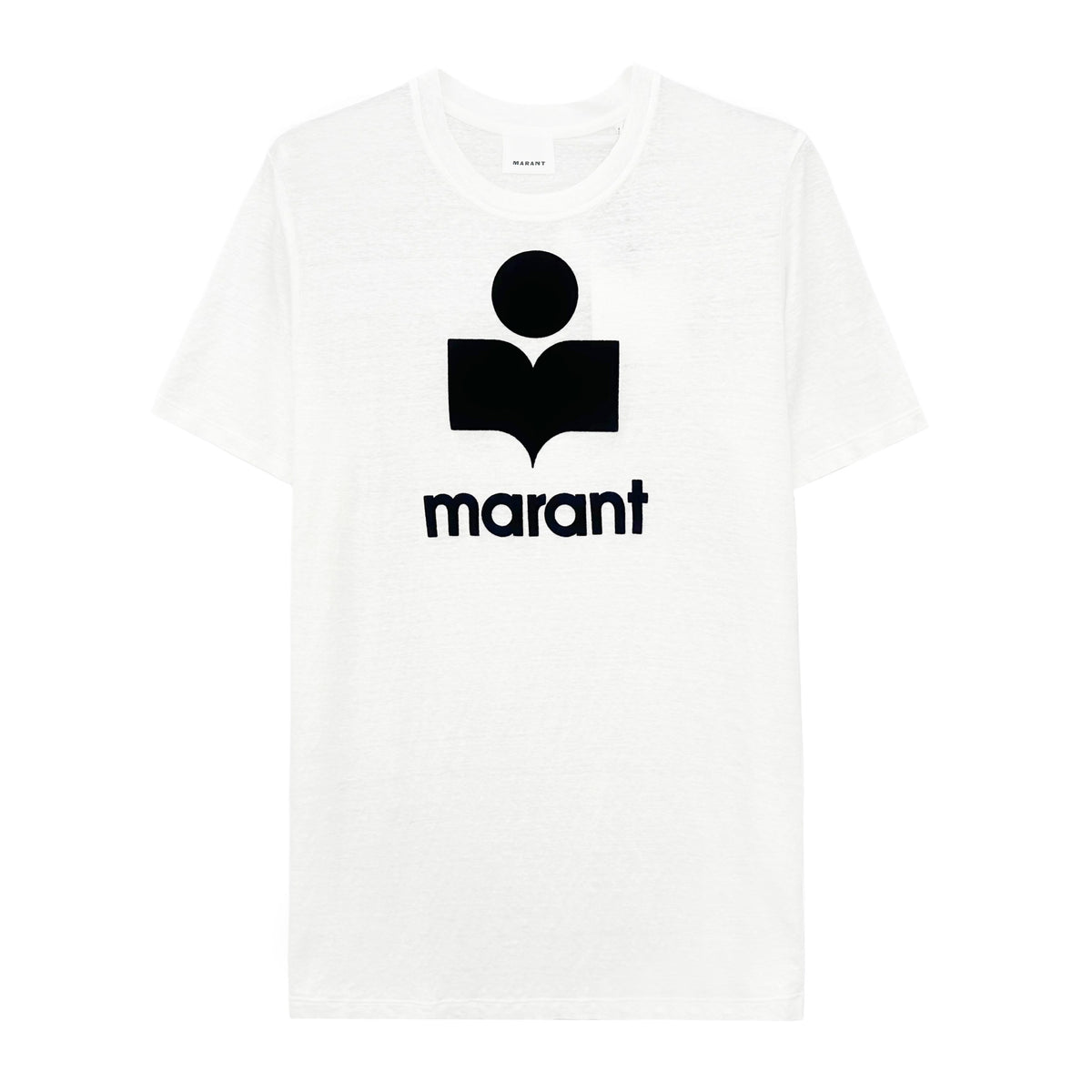 Isabel Marant Linen Logo Short-Sleeve T-Shirt Unisex TS0045