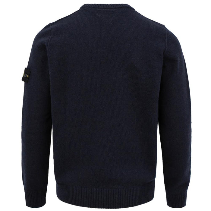 STONE ISLAND Reverse Stitch Lambswool Navy Crewneck Swe K2S155100072 S00A3 V0020