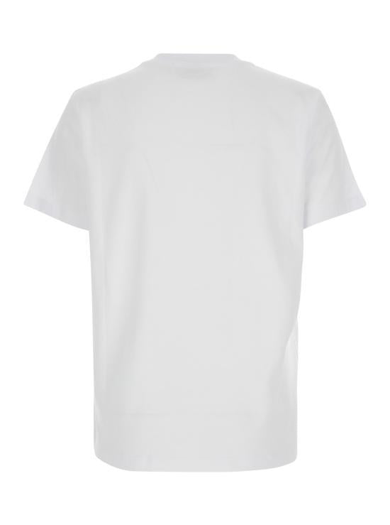 MSGM Short-Sleeve T-Shirt for Women 4041MDM124N 267002 01 WHITE DOM