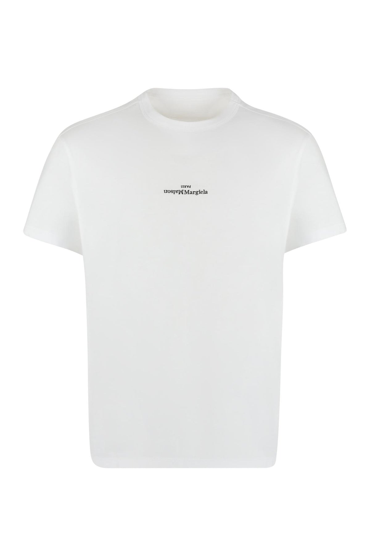 Maison Margiela Gray Cotton Short Sleeve T-Shirt Men