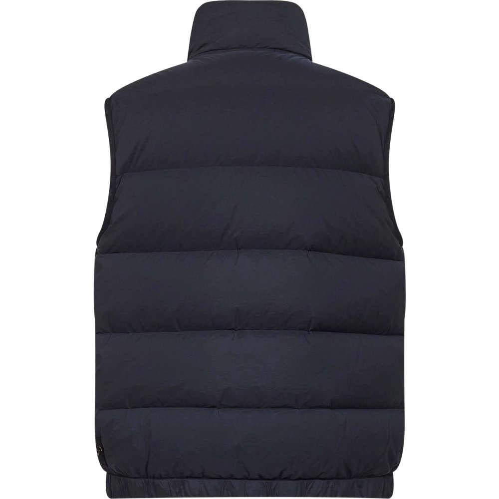 STONE ISLAND Seamless Tunnel Nylon Black Down Puffer Vest