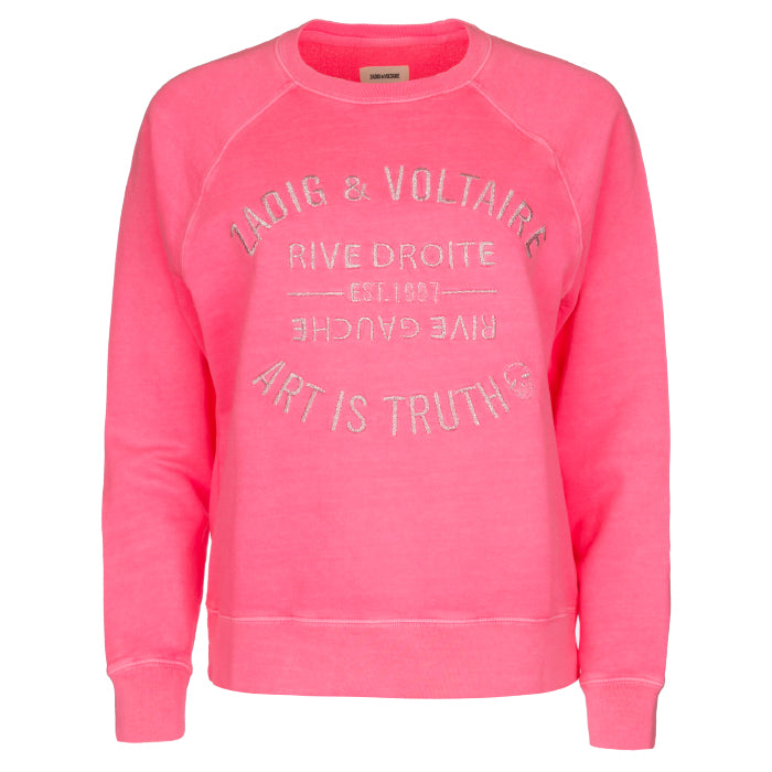 Zadig&Voltaire Women's Logo Embroidered Crewneck Sweatshirt JWSS00481
