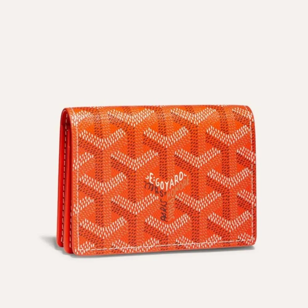 GOYARD Goyardine Canvas Card Holder Unisex Business Card Wallet