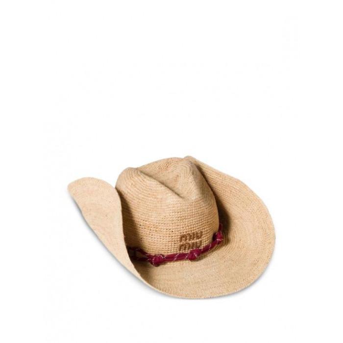 Miu Miu Women's Raffia Straw Hat