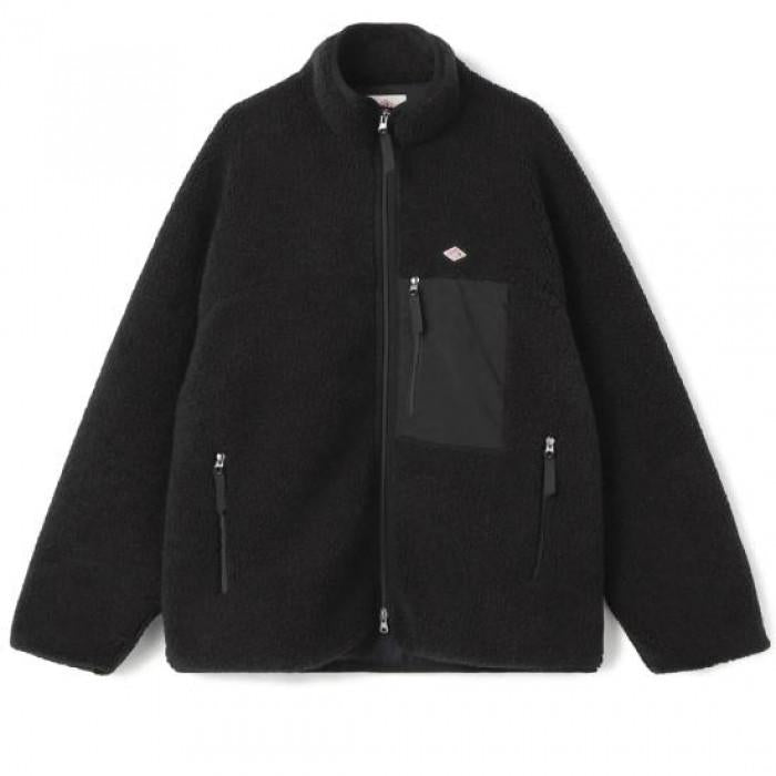 DANTON Insulation Light Boa Stand Collar Jacket DTA0195 LBA BLACK