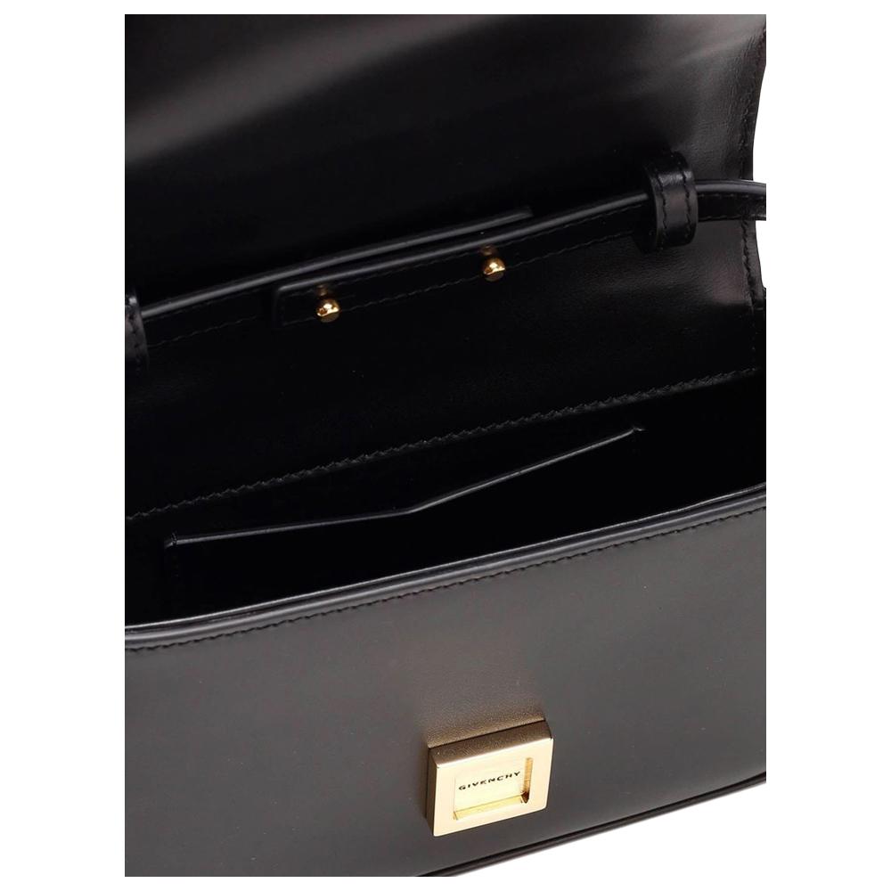 GIVENCHY Black Leather 4G Small Shoulder Crossbody Bag