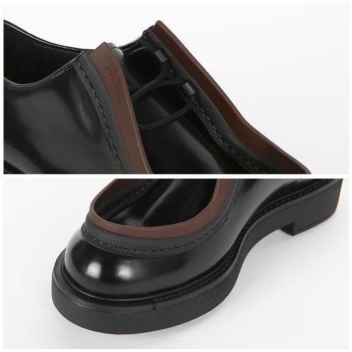 PRADA Brushed Leather Loafers 2EG421 055 F0807