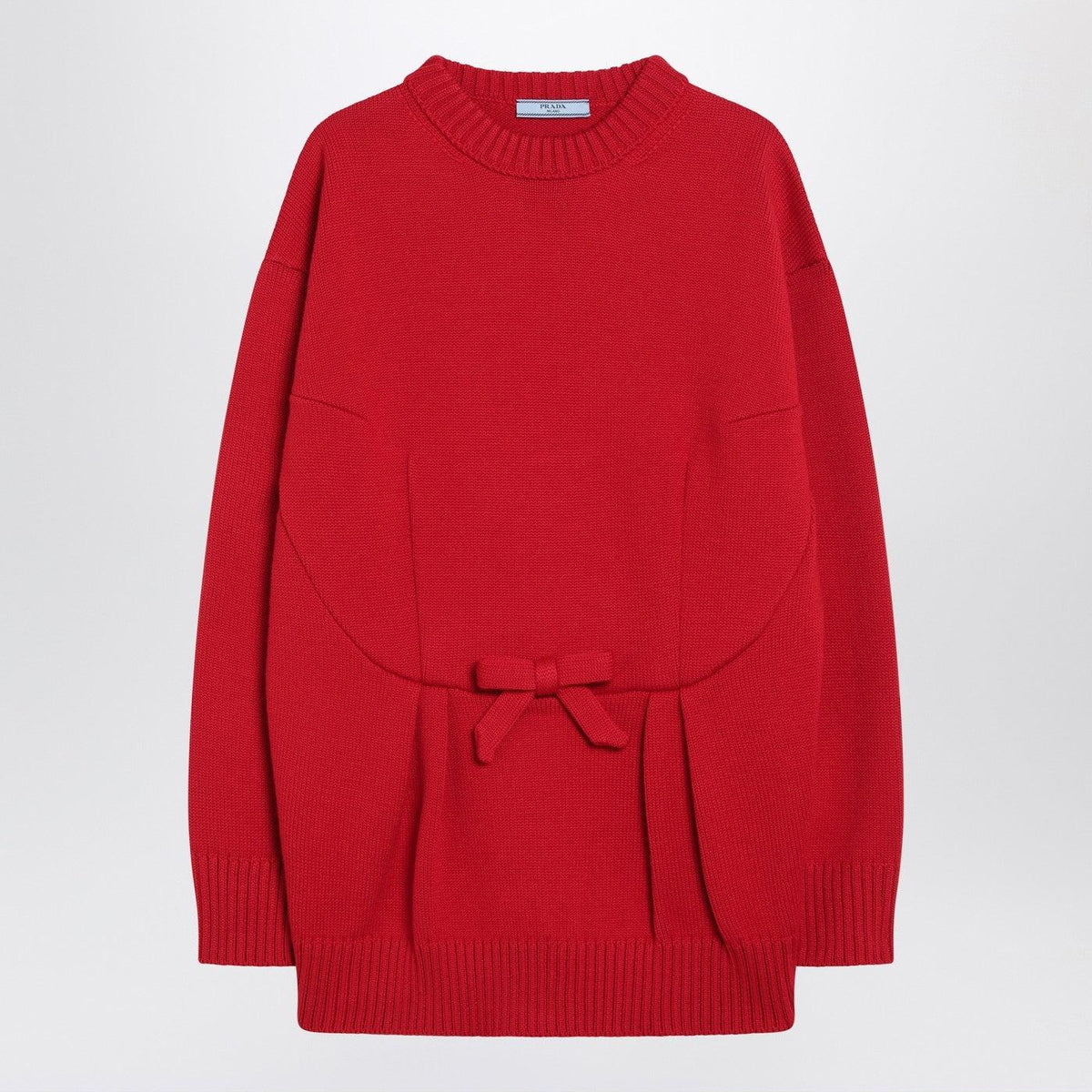 PRADA Wool Round Neck Knit Sweater