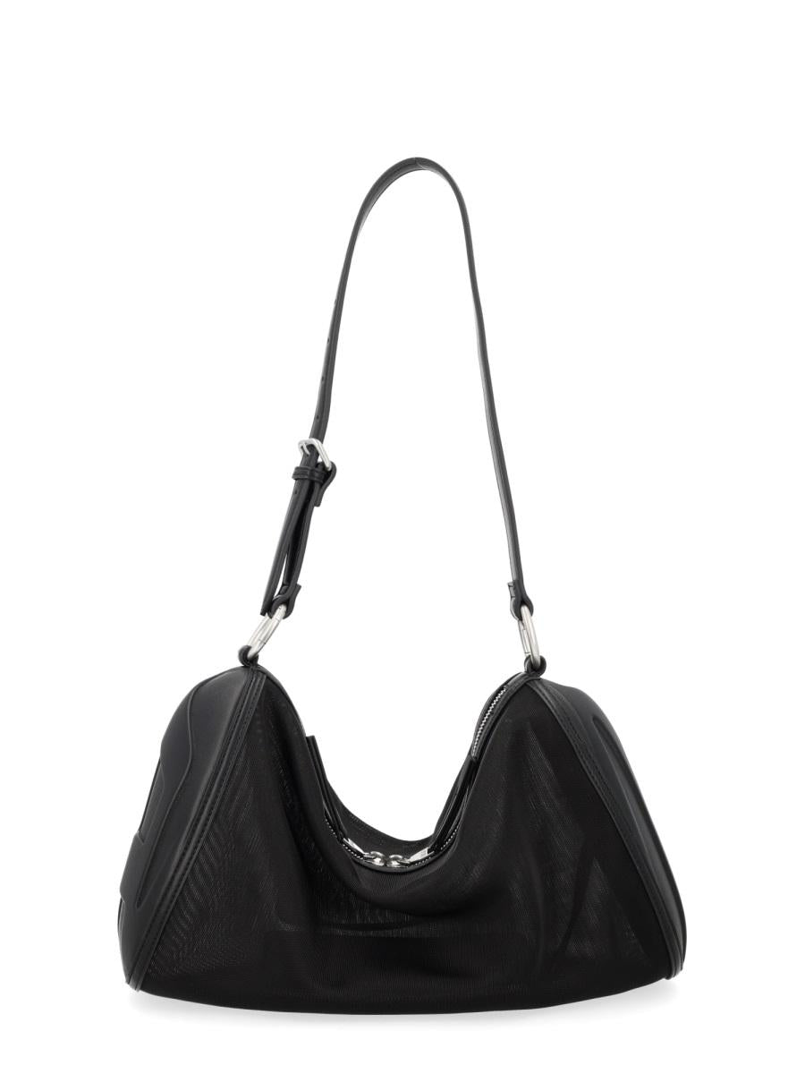 DIESEL Black Leather Shoulder Bag