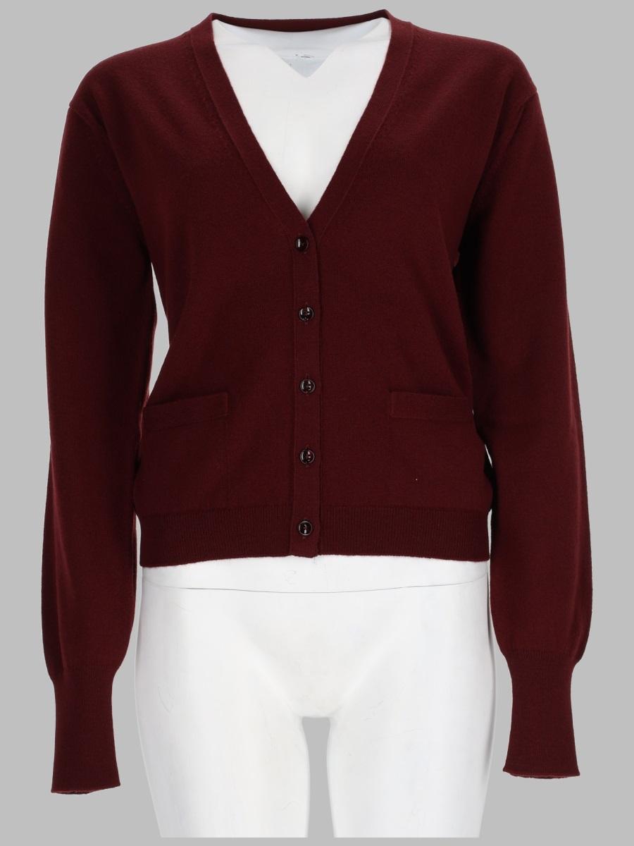 Maison Margiela Beige Wool Knit Cardigan