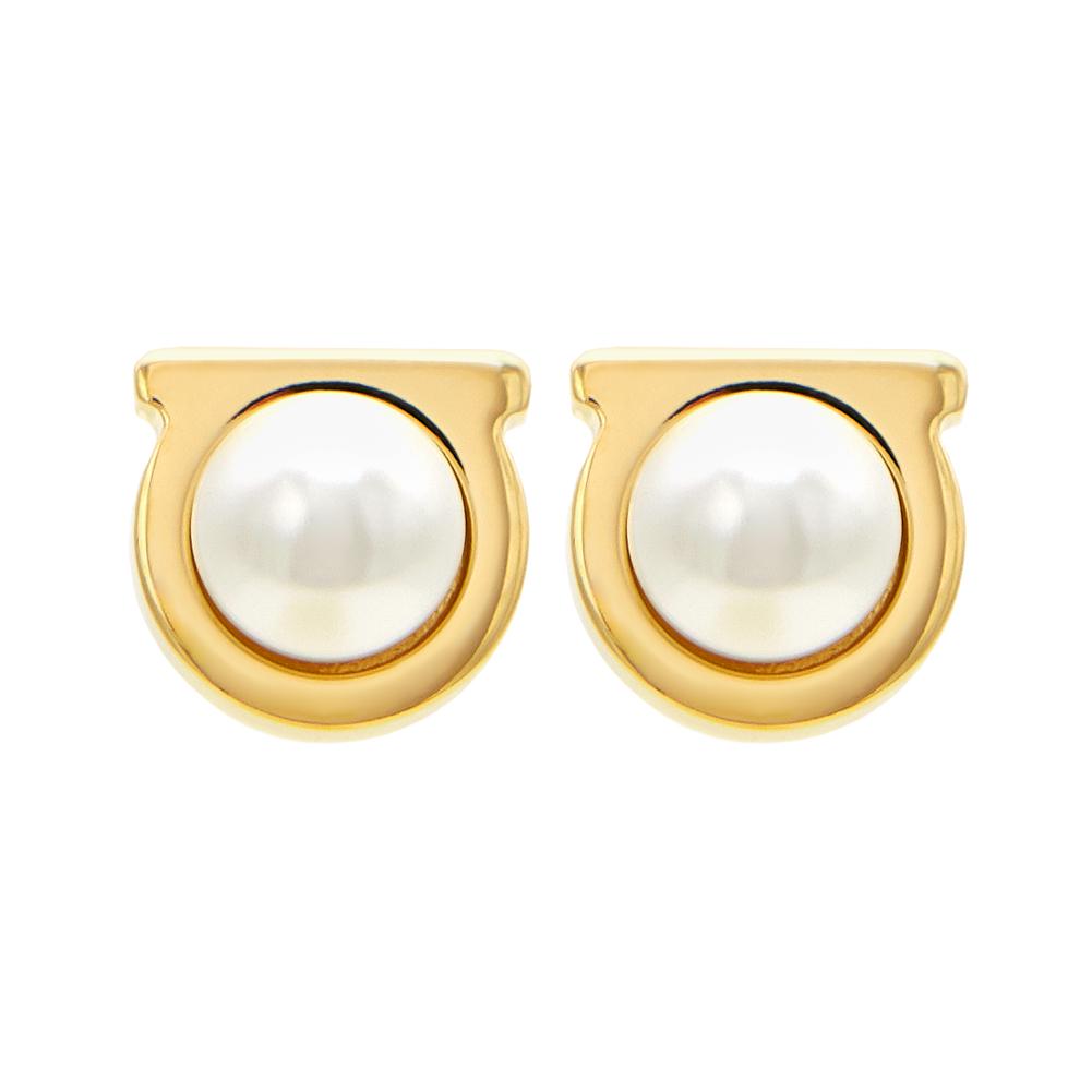 Ferragamo Gancini Pearl Women's Earrings 76 0121 001 0696454