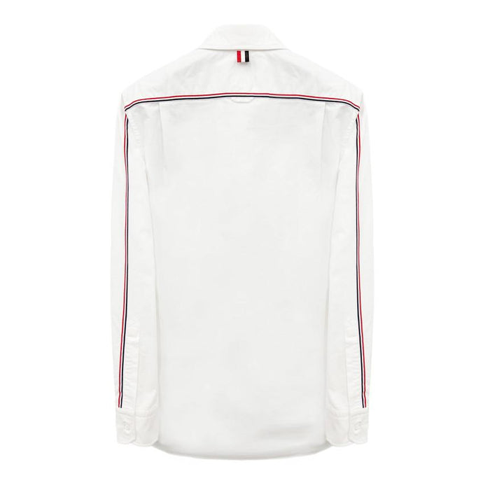THOM BROWNE Back Stripe Oxford Long Sleeve Shirt MWL413A 100