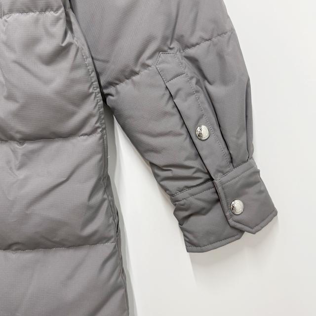 THOM BROWNE 4-Bar Military Goose Down Puffer Coat Gray Women’s