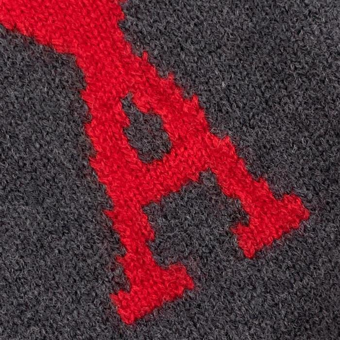 AMI Big Heart Logo Turtleneck Wool Knit Sweater for Men UKS402