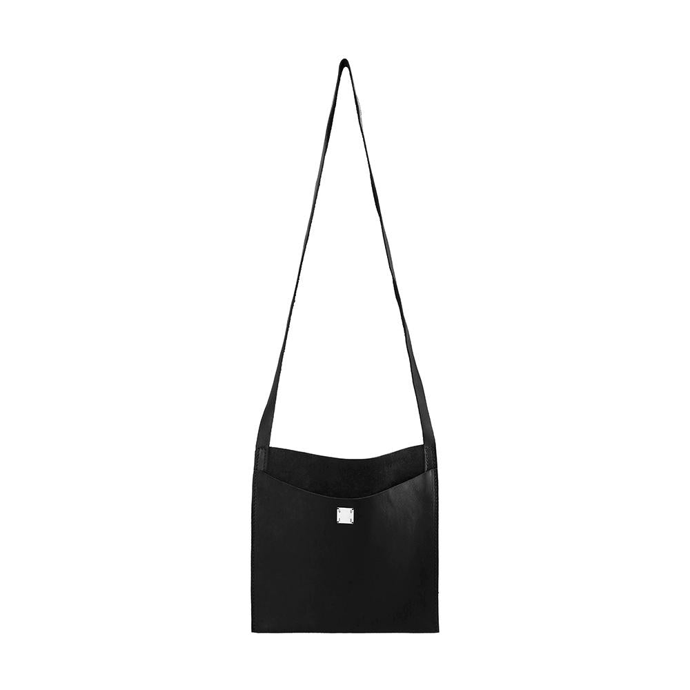GUIDI Horse Full Grain Leather Men’s Crossbody Bag PKT2 BLKT
