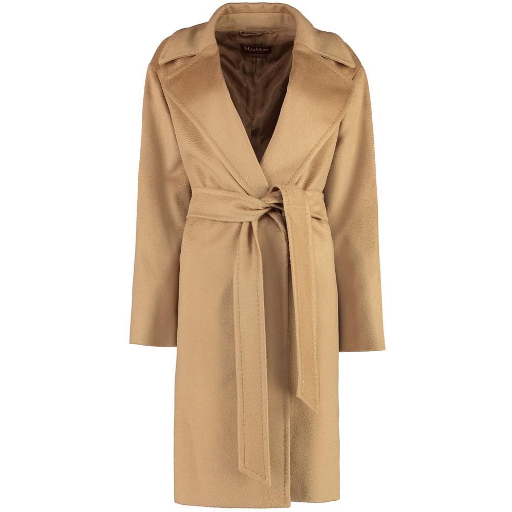 Max Mara TIGRE Belted Wool Coat Camel