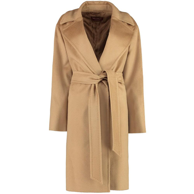 Max Mara TIGRE Belted Wool Coat Camel