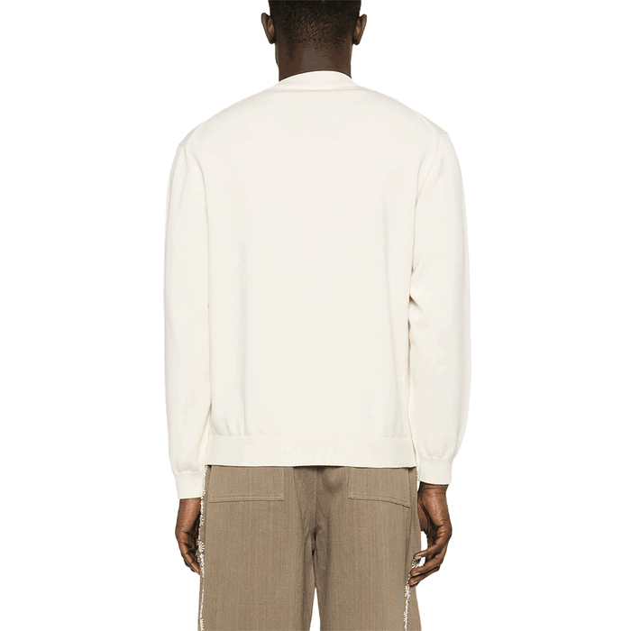 Maison Kitsune Knit Bomber Jacket Bold Fox Logo Men's OM02135 KT1135