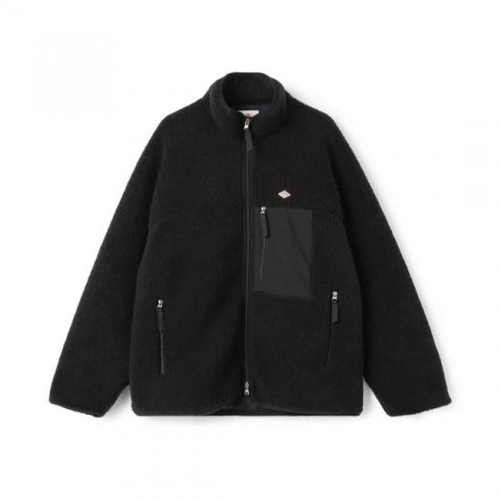 DANTON Insulation Light Boa Stand Collar Jacket DTA0194 LBA BLACK