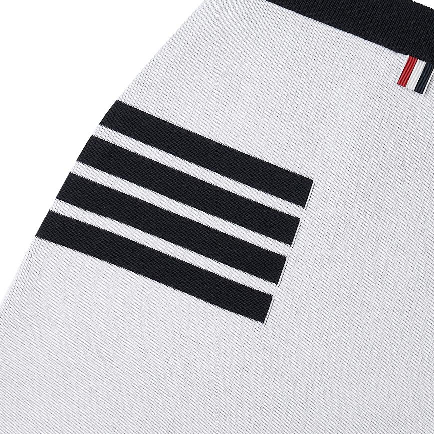 THOM BROWNE Women’s 4-Bar Stripe Wool Long Skirt