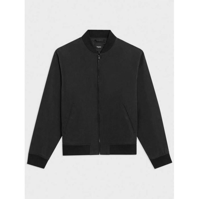 Theory Olivard Bomber Jacket in Fluid Twill O0179405 001