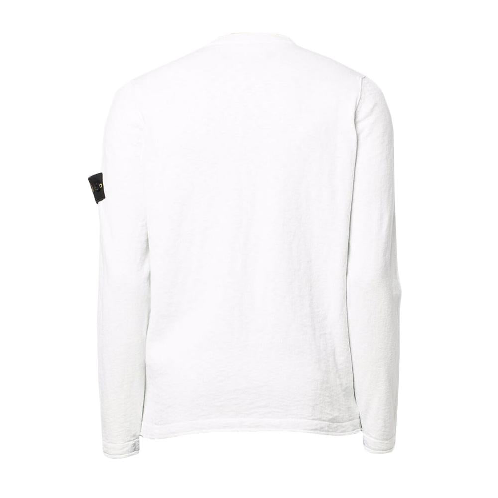 STONE ISLAND Wappen Patch Crew Neck Knit Sweater for Men 7615502B0 V0001