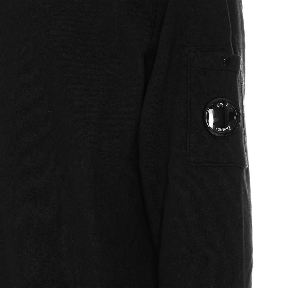 CP Company Lens Patch Crewneck Sweatshirt Black 18CMSS266A 110337O 999