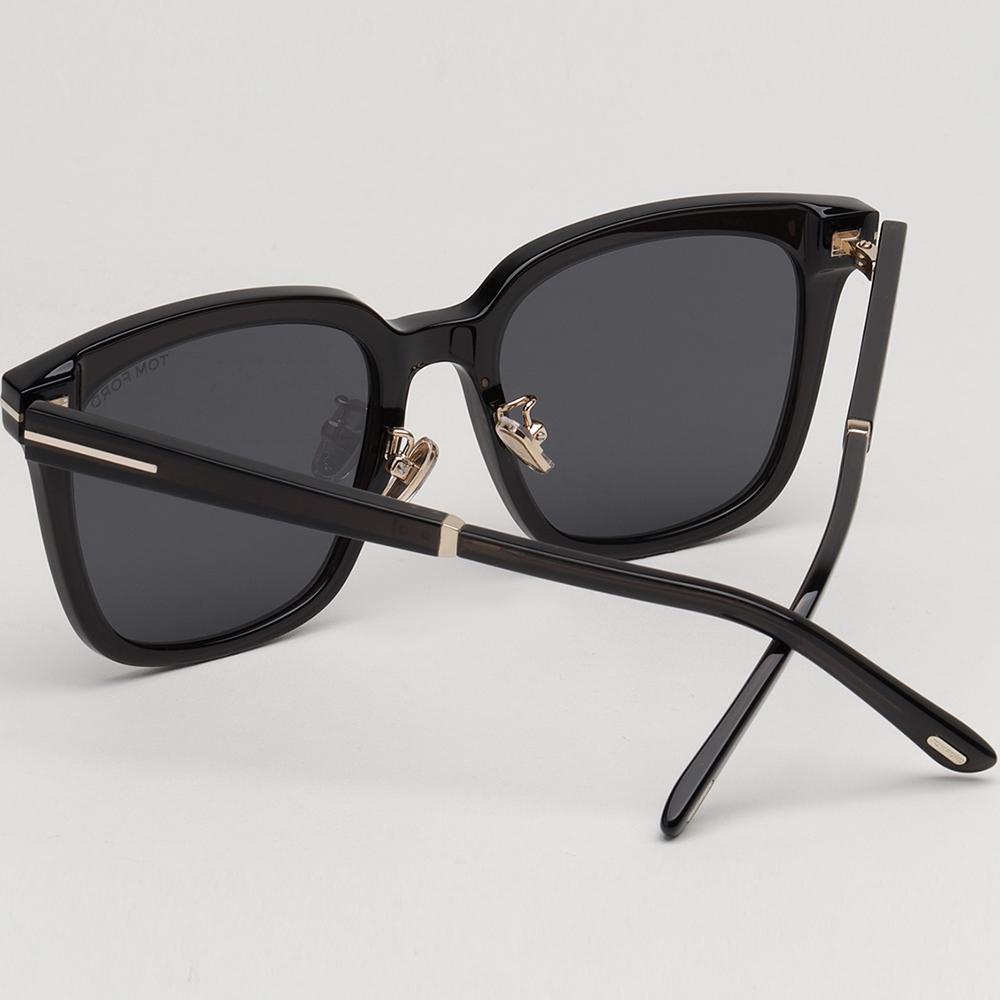TOM FORD Black Acetate Unisex Asian Fit Sunglasses TF1245 K 20A