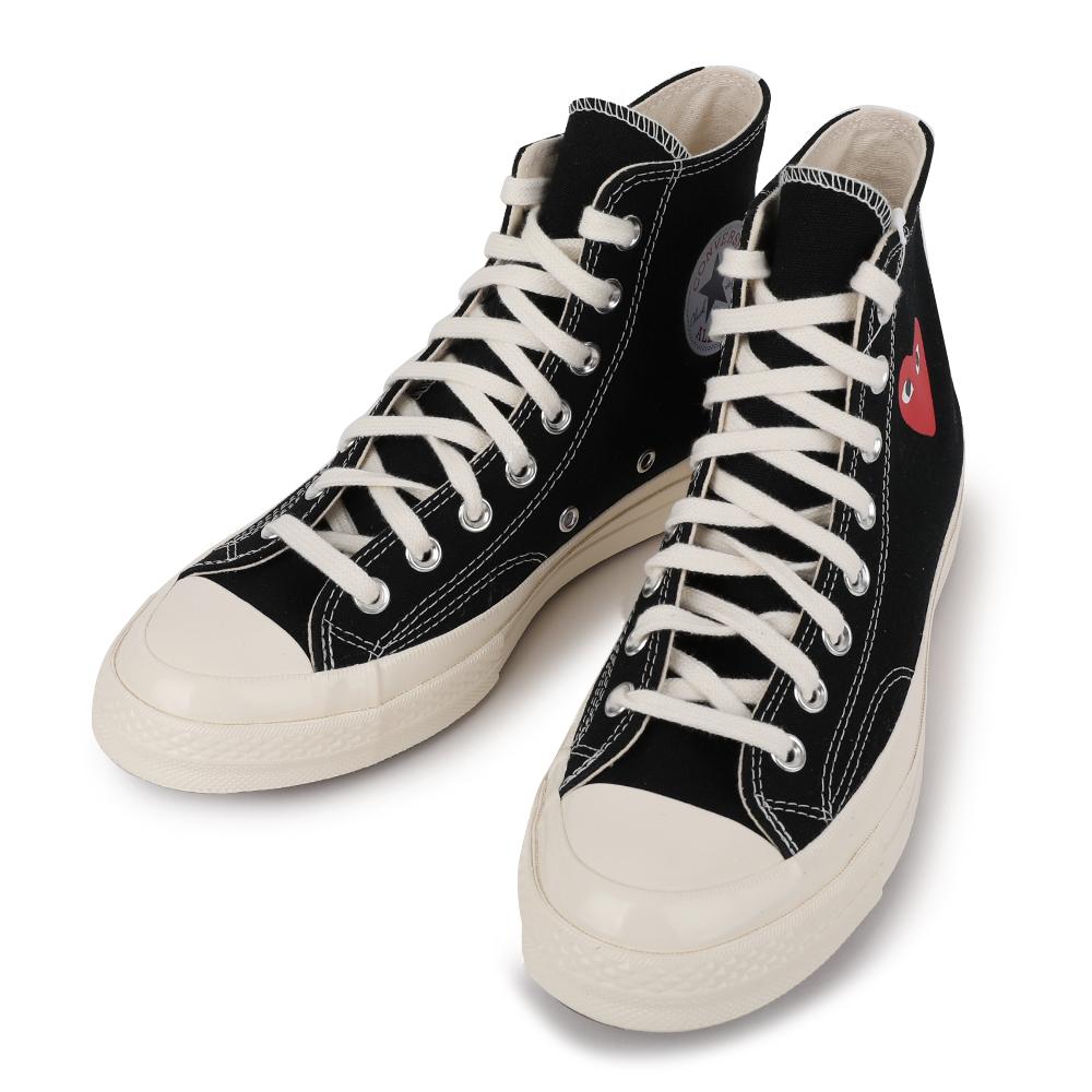 Comme des Garcons Single Heart Chuck 70 High Top Sneakers